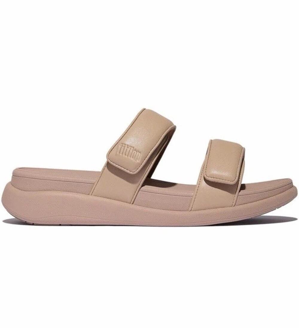 Fitflop NEW F-mode Go Adjustable Flatform Two-Bar Slides WMS 11 Slip On Sandal